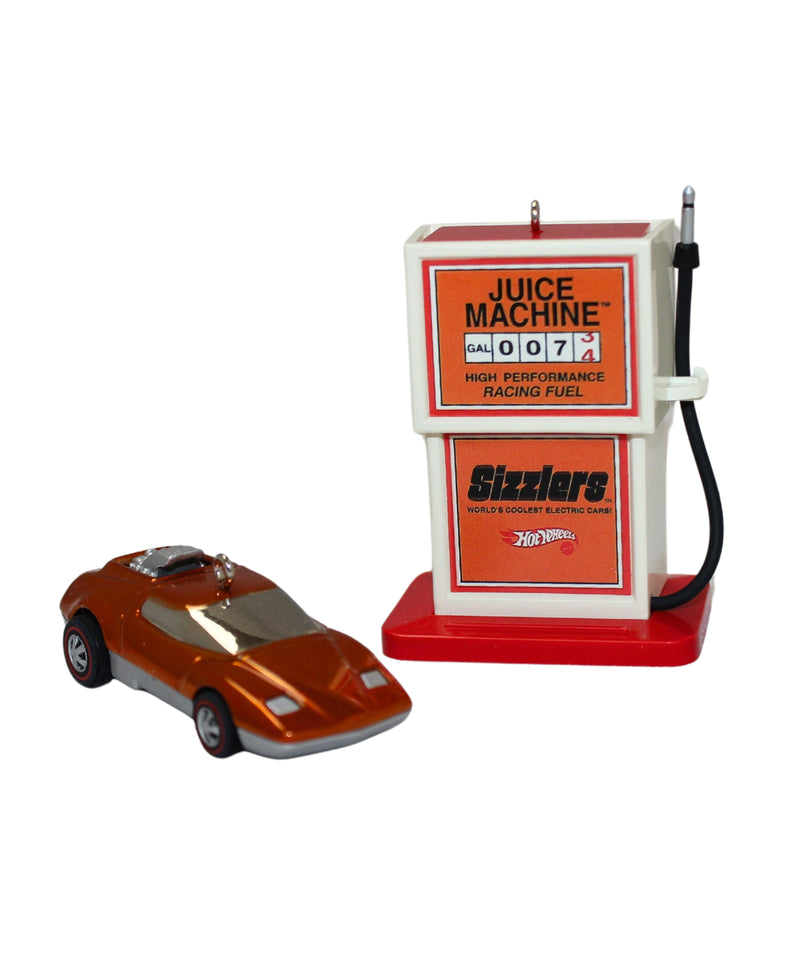 Hallmark Ornament: 2002 Juice Machine and Revvin Heaven | QX8236 | Hot Wheels