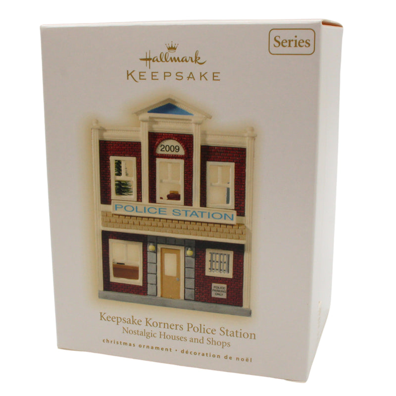 Hallmark Ornament: 2009 Keepsake Korners Police Station | QX8402