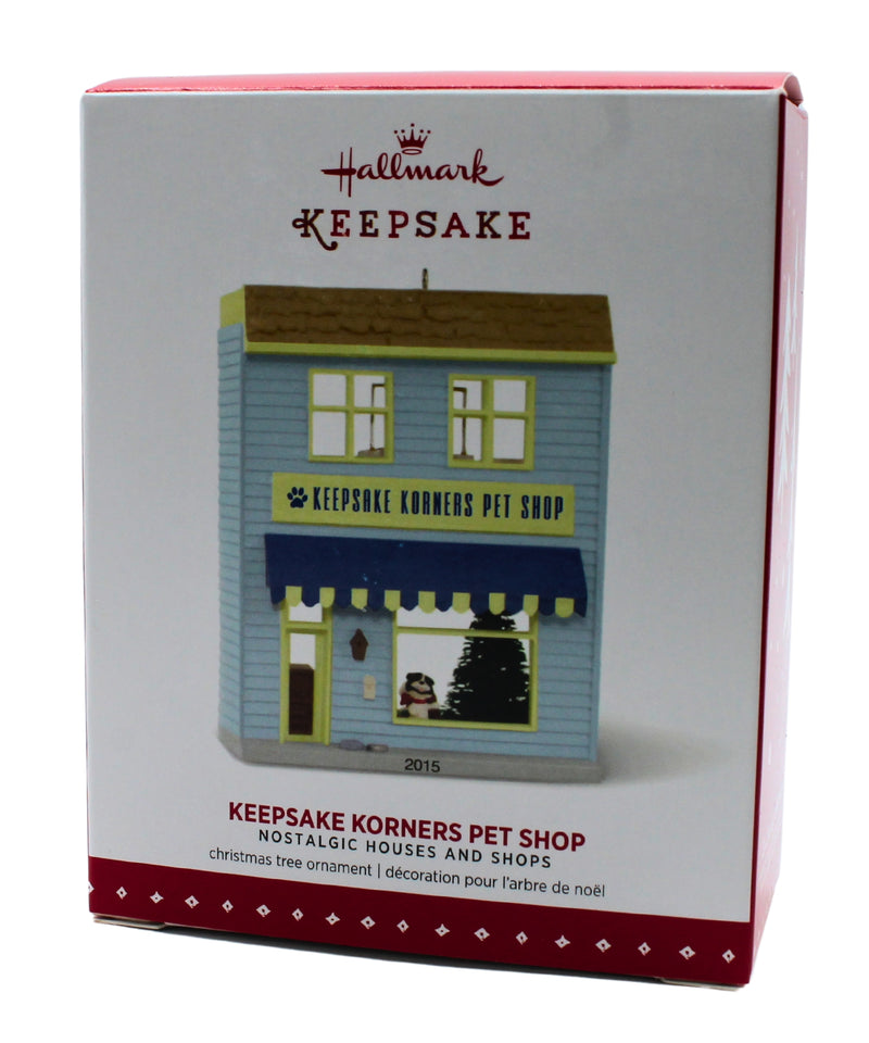 Hallmark Ornament: 2015 Keepsake Korners Pet Shop | QX9139