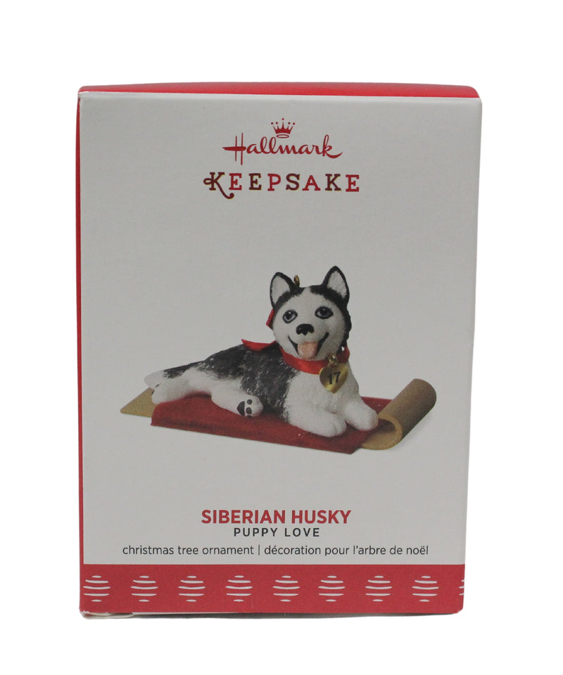 Hallmark Ornament: 2017 Siberian Husky - Puppy Love - 27th in the Puppy Love Series | QX9342