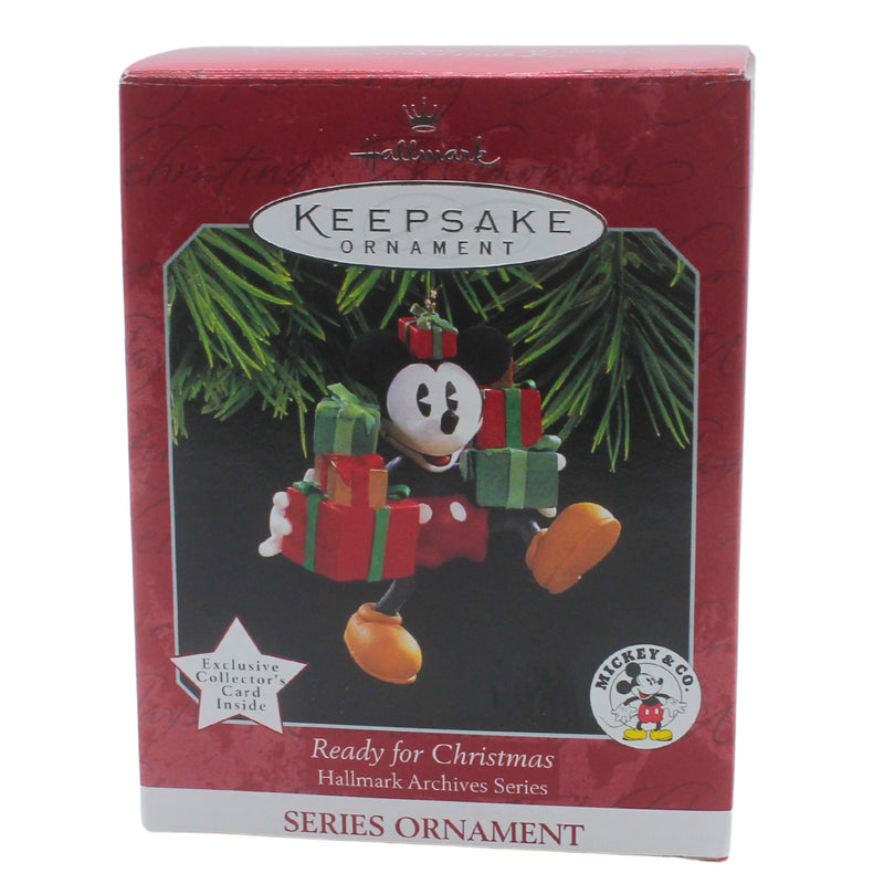 Hallmark Ornament: 1998 Ready for Christmas | QXD4006 | Mickey Mouse