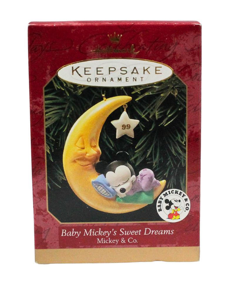 Hallmark Ornament: 1999 Baby Mickey's Sweet Dreams  | QXD4087