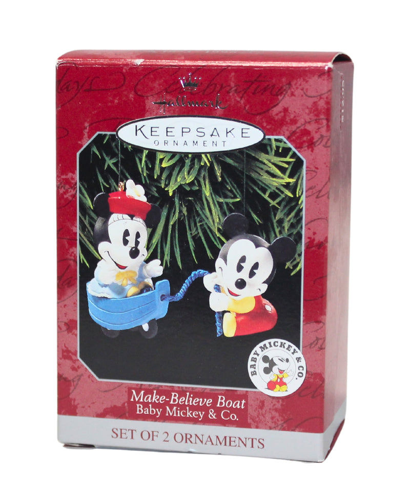 Hallmark Ornament: 1998 Make-Believe Boat | QXD4113 | Mickey Mouse