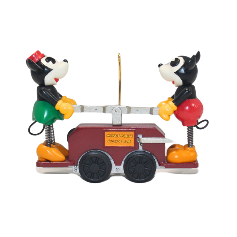 Hallmark Ornament: 1998 The Mickey and Minnie Handcar | QXD4116 | Mickey Mouse