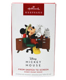 Hallmark From Sketch to Screen - Mickey Mouse Keepsake Ornament 2025 QXD7165