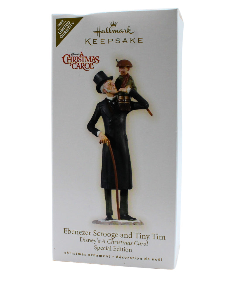 Hallmark Ornament: 2009 Ebenezer Scrooge and Tiny Tim | QXE2155 | A Christmas Story