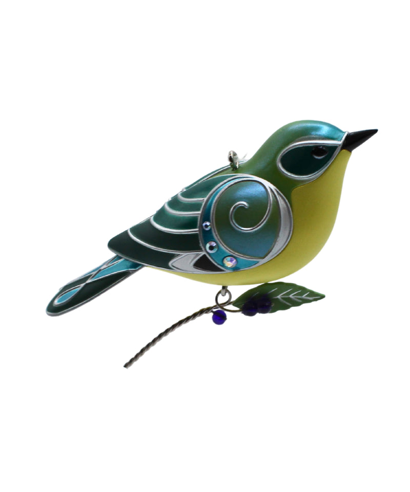 Hallmark Ornament: 2020 Lady Black-Throated Blue Warbler | QXE3251