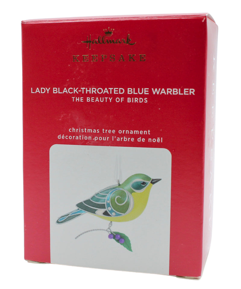 Hallmark Ornament: 2020 Lady Black-Throated Blue Warbler | QXE3251