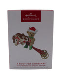 Hallmark Ornament: 2022 A Pony For Christmas | QXE3296 | Motion