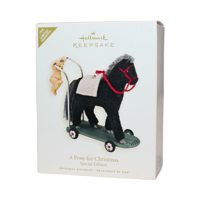 Hallmark Ornament: 2008 A Pony for Christmas | QXE9051