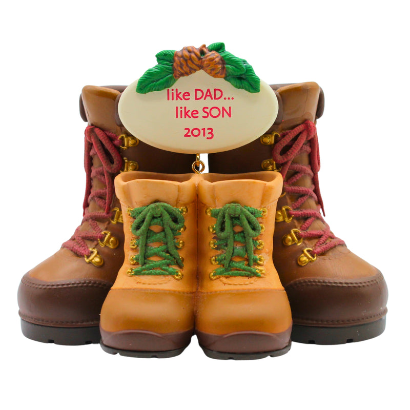 Hallmark Ornament: 2013 Like Dad, Like Son | QXG1322 | Boots