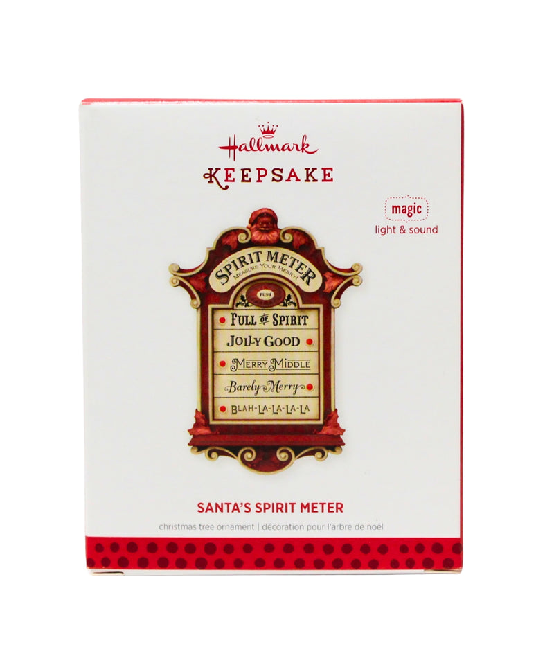 Hallmark Ornament: 2013 Santa's Spirit Meter | QXG1345
