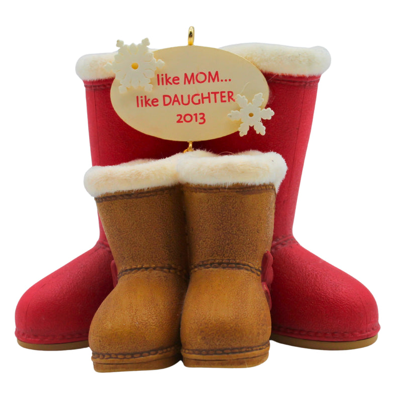 Hallmark Ornament: 2013 Like Mom, Like Daughter | QXG1952 | Boots