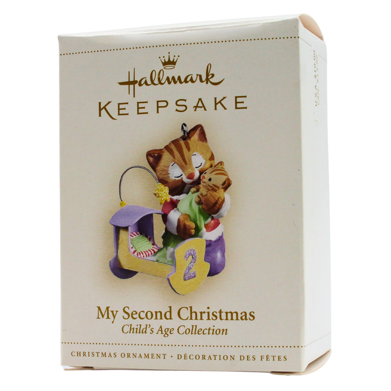 Hallmark Ornament: 2006 My Second Christmas | QXG2886 | Cat & Kitten