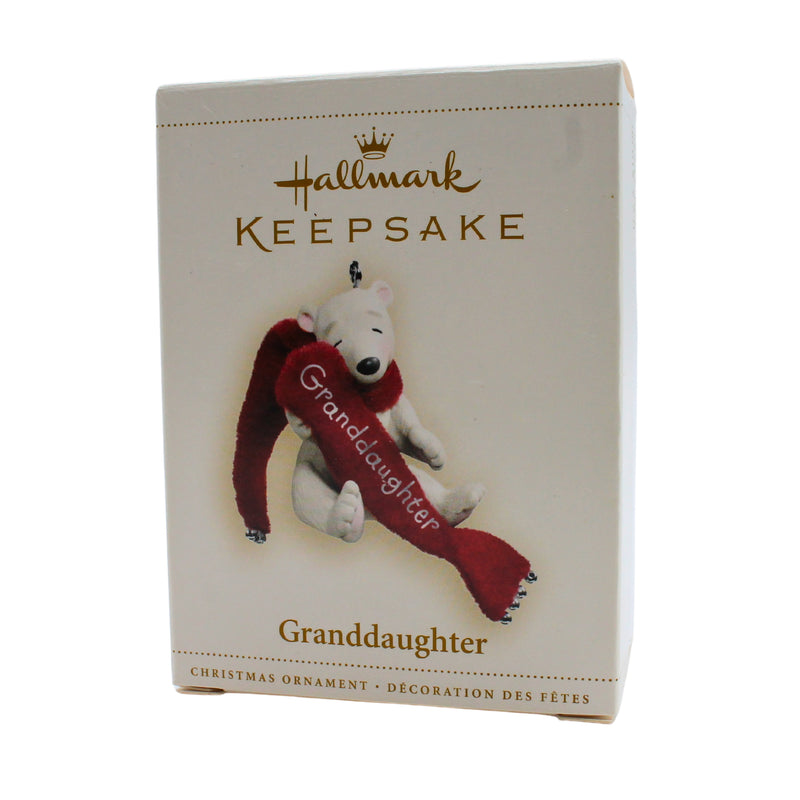 Hallmark Ornament: 2006 Granddaughter | QXG2936 | Polar Bear