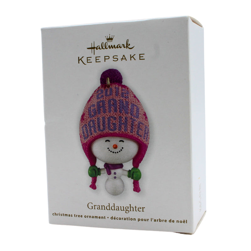 Hallmark Ornament: 2012 Granddaughter | QXG4684 | Knit Hat