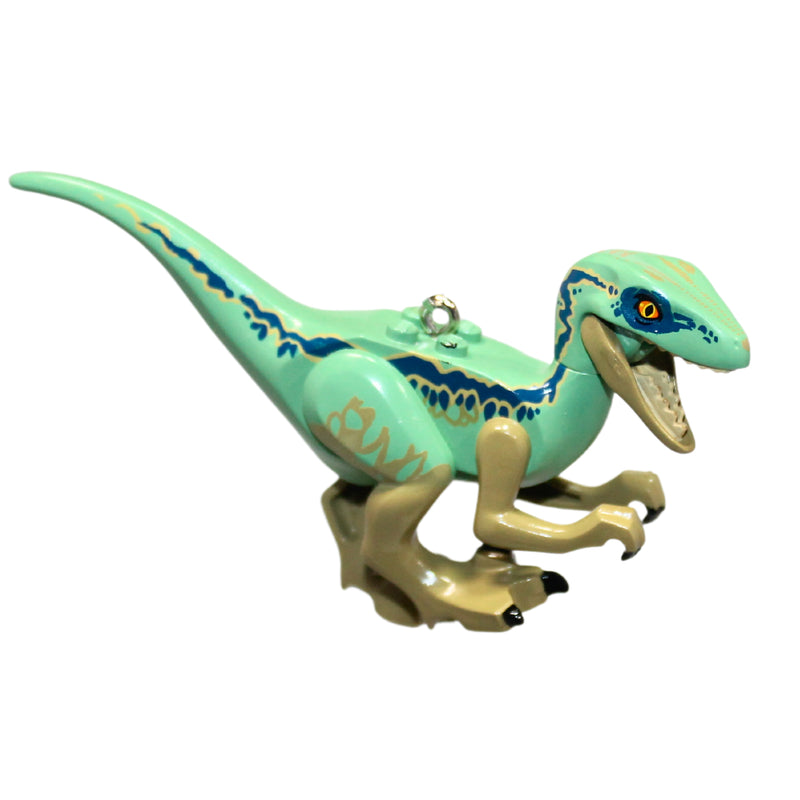 Hallmark Ornament: 2020 Velociraptor Blue | QXI2554 | LEGO Jurassic World