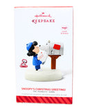 Hallmark Ornament: 2014 Snoopy's Chrsitmas Greeting! | QXI2566 | Peanuts