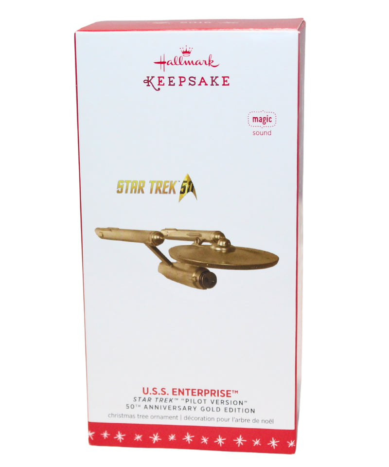 Hallmark Ornament: 2016 U.S.S. Enterprise | QXI3404 | Gold Edition