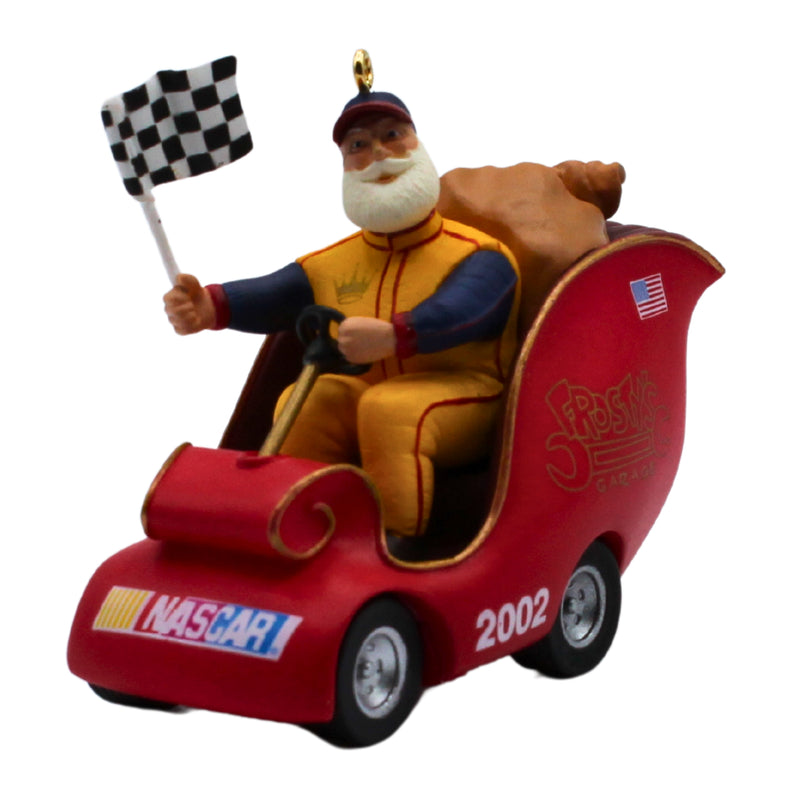 Hallmark Ornament: 2002 Santa's Racin' Sleigh | QXI5306 | Nascar