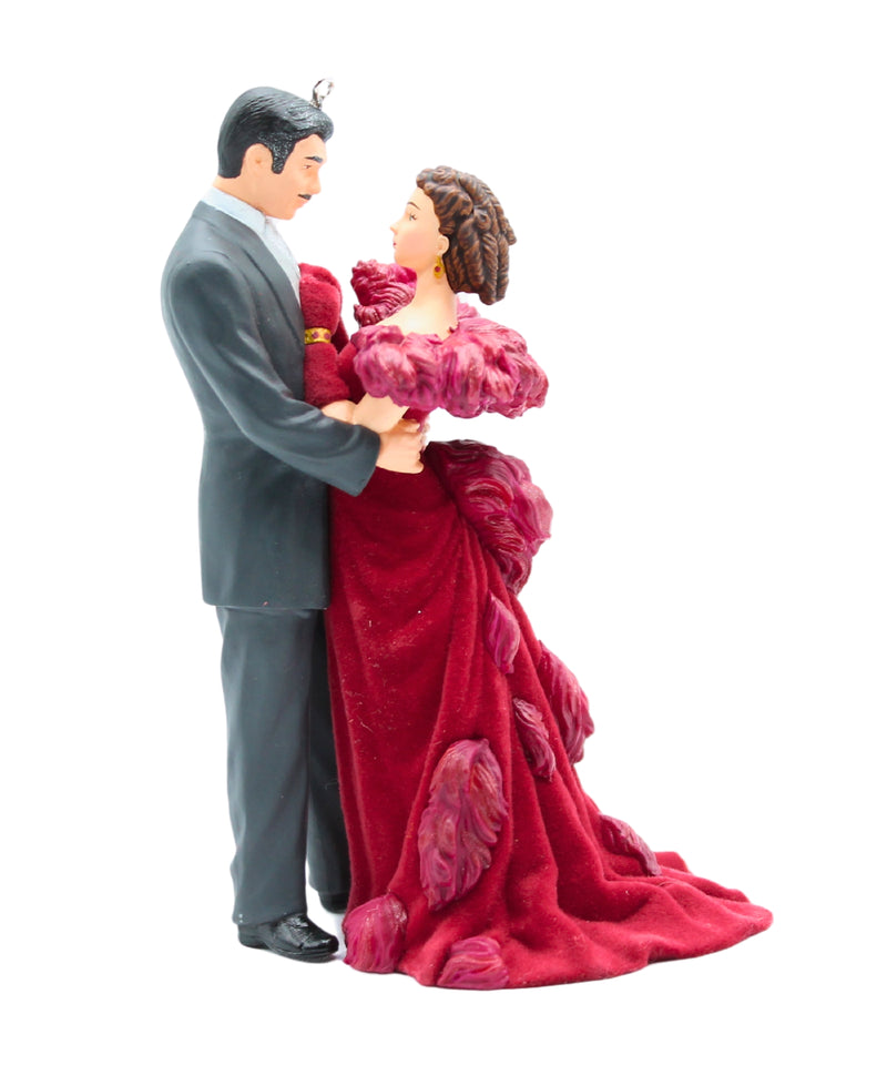 Hallmark Ornament: 2005 Scarlett O'Hara and Rhett Butler | QXI6015 | Burgundy Dress