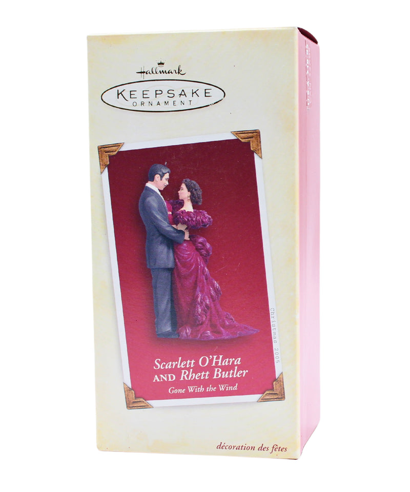 Hallmark Ornament: 2005 Scarlett O'Hara and Rhett Butler | QXI6015 | Burgundy Dress