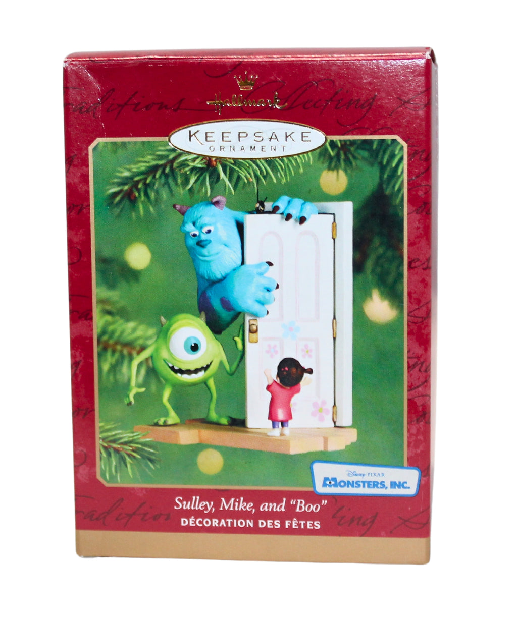boo monsters inc ornament Hallmark Ornament: 2001 Sulley, Mike, and "Boo" | QXI6145