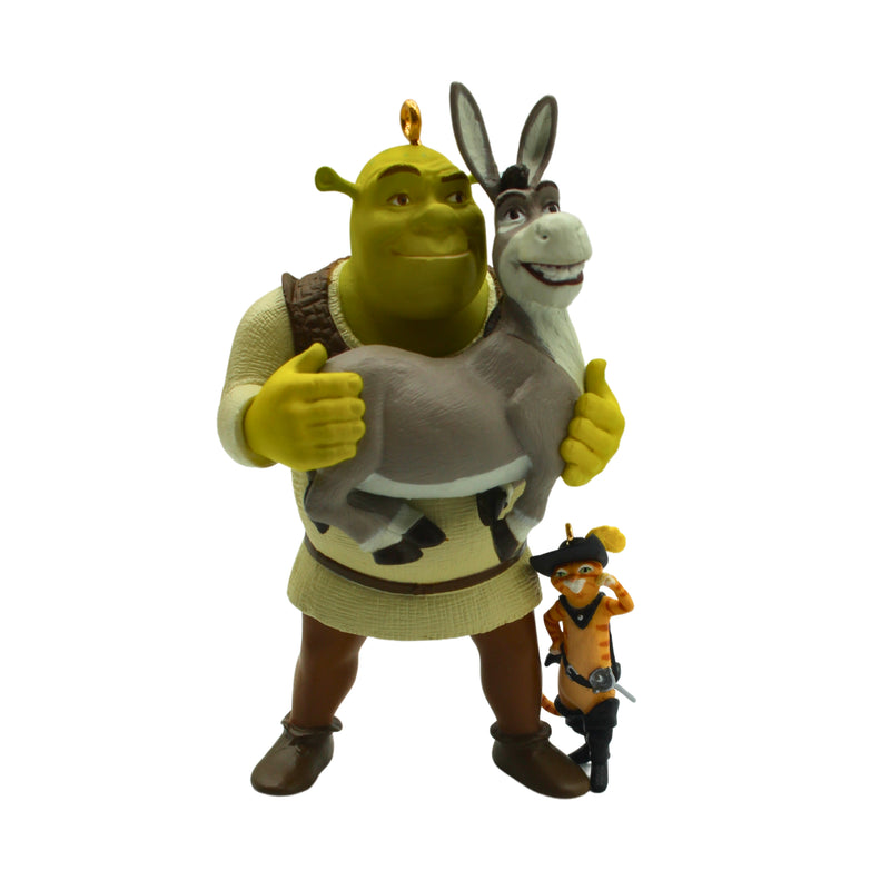 Hallmark Ornament: 2006 Shrek, Donkey, and Puss in Boots | QXI6226