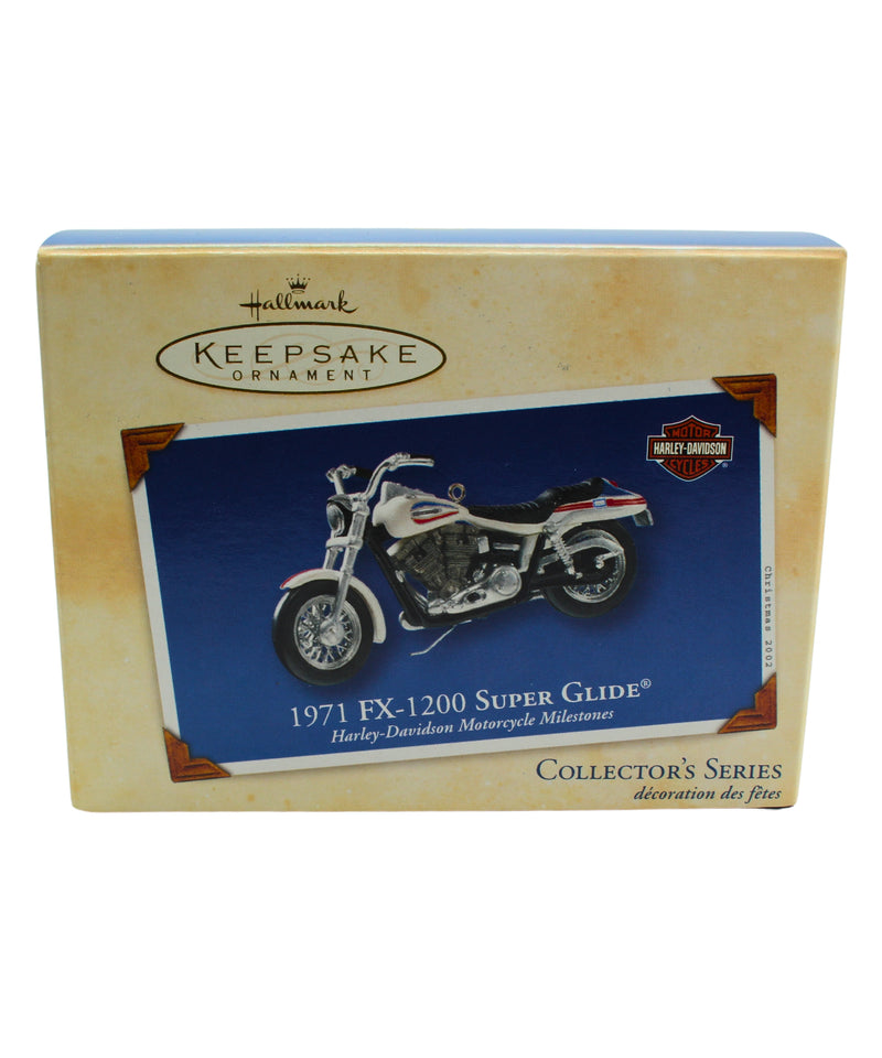 Hallmark Ornament: 2002 1971 FX-1200 Super Glide | QXI8123 | Harley Davidson