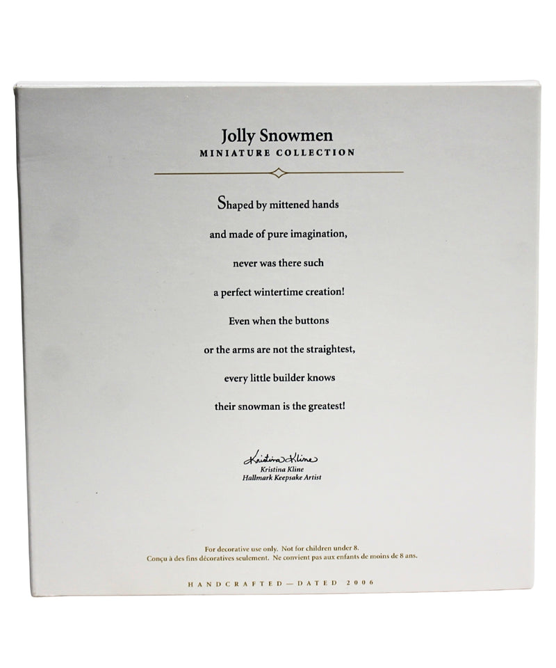 Hallmark Ornament: 2006 Jolly Snowmen | QXM3176 | Miniature