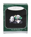 Hallmark Peaceful Pandas - Miniature Keepsake Ornament 1998 QXM4253