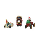 Hallmark Here Comes Santa - Miniature, Set of 3 Keepsake Ornament 2003 QXM4929
