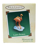 Hallmark Lawn Patrol - Minature, Flamingos Keepsake Ornament 2003 QXM4979