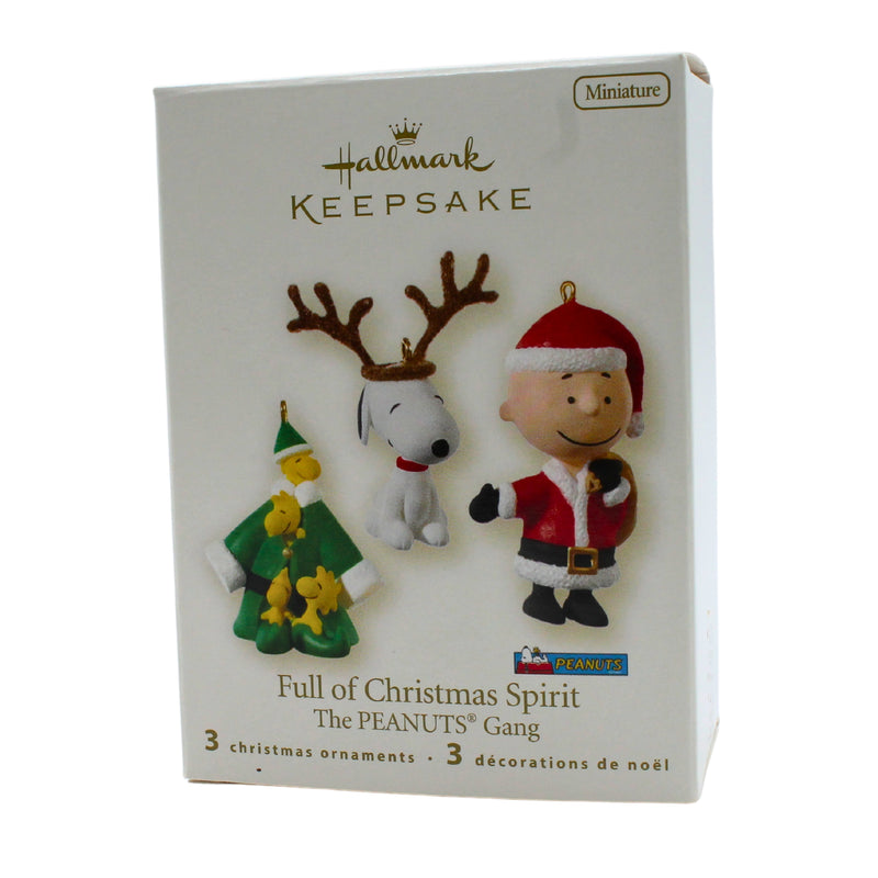 Hallmark Ornament: 2008 Full of Christmas Spirit | QXM8121 | Peanuts