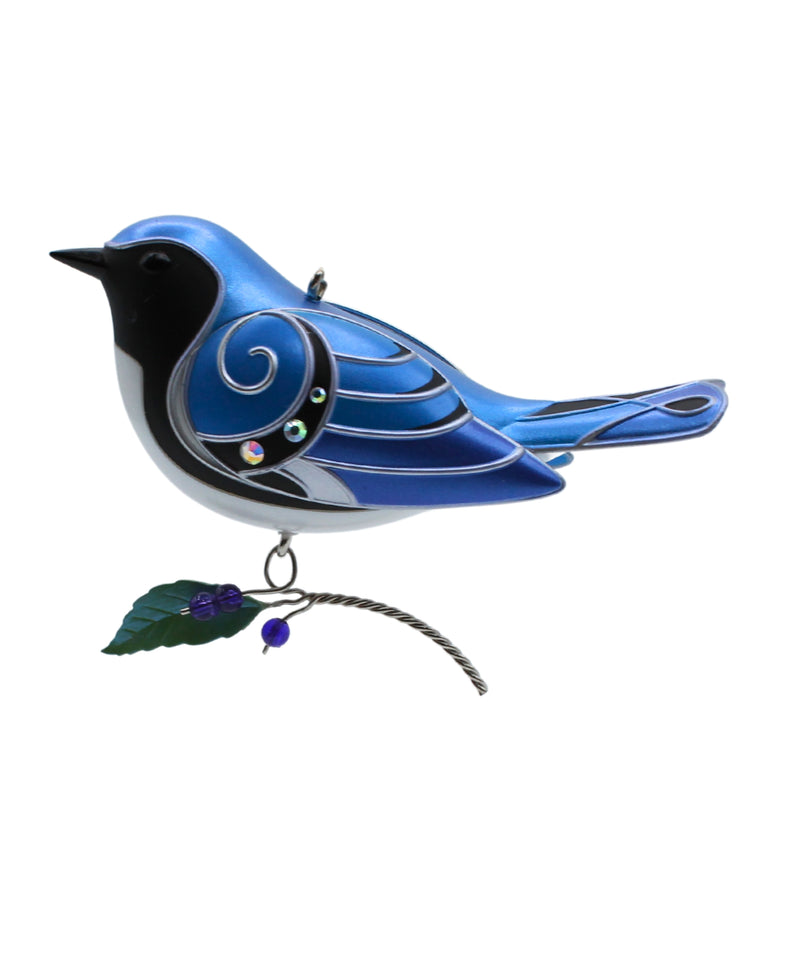 Hallmark Ornament: 2020 Black-Throated Blue Warbler | QXR9264