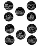 2000 - 2018 S Quarter Cameo Proof Roll 90% Silver (40 Coins) Random Mix