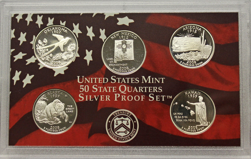 Random Proof Silver State Quarter Set Gem Cameo No Box/COA