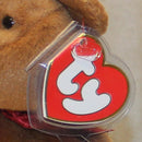 Authenticated Beanie Baby: 3rd Generation Teddy New Face Brown Bear