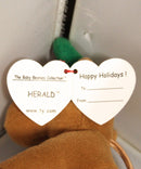 Ty Holiday Baby Beanie - Herald the Christmas Moose
