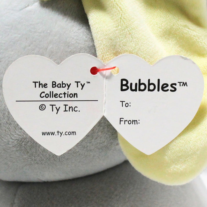 Baby Ty - Bubbles the Grey Elephant, Medium