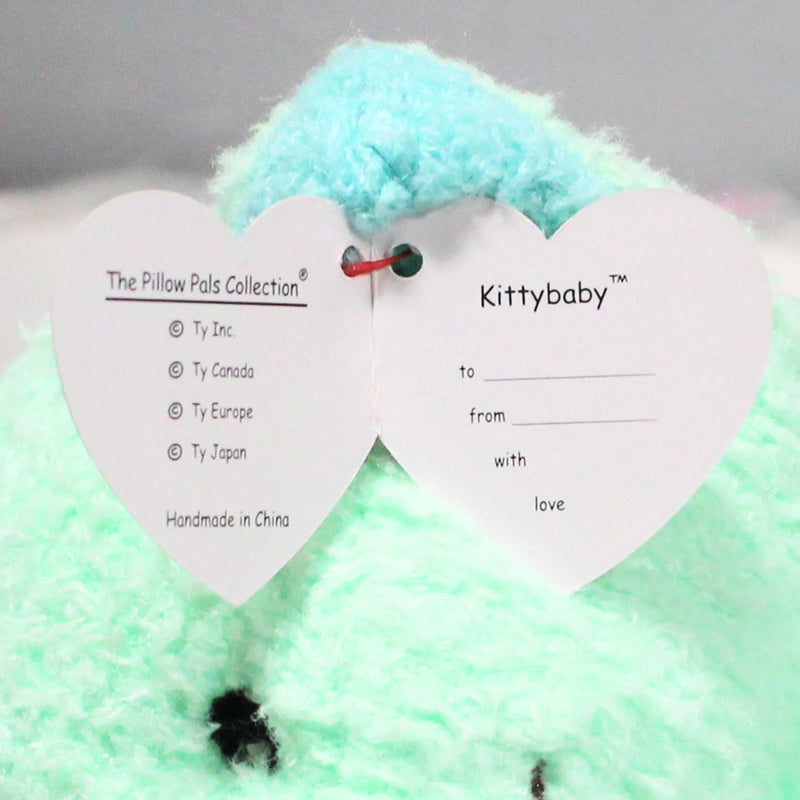 Baby Ty - Kittybaby the Green Cat, Large, Rattle