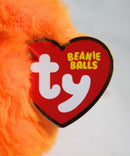 Beanie Balls- Griffin the Ghost Pumpkin, Glitter Eyes