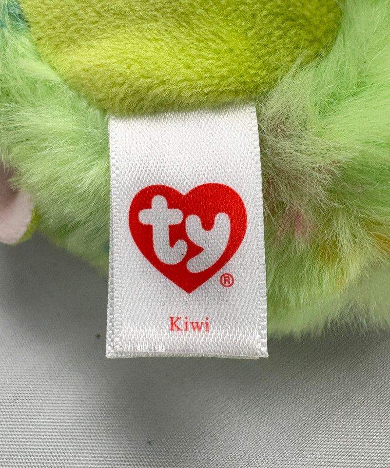 Ty Beanie Balls (Puffies) - Kiwi the Green Bunny