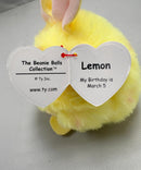Ty Beanie Balls (Puffies) - Lemon the Yellow Bunny