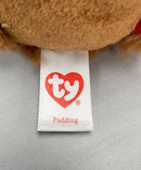 Ty Beanie Balls (Puffies) - Pudding the Teddy Bear