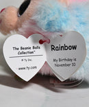 Beanie Balls- Rainbow the Dog, Glitter Eyes