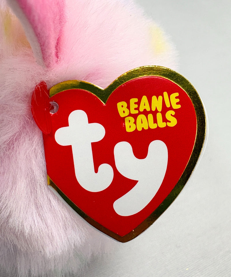 Ty Beanie Balls (Puffies) - Strawberry the Pink Bunny