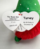 Ty Beanie Balls (Puffies) - Turvey the Christmas Gnome