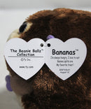Beanie Ballz- Bananas the Monkey, Solid Eyes