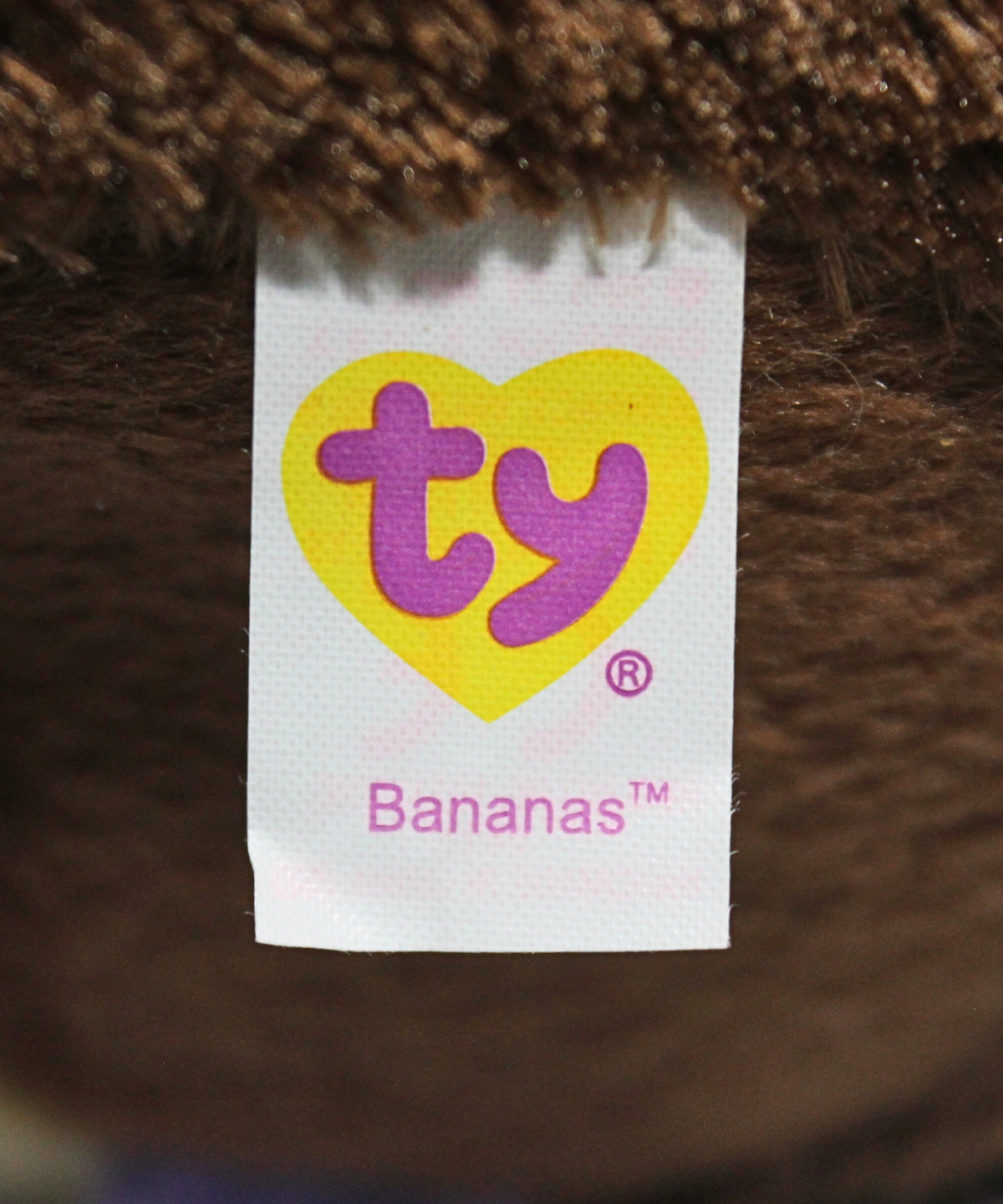 Beanie Ballz- Bananas the Monkey, Solid Eyes